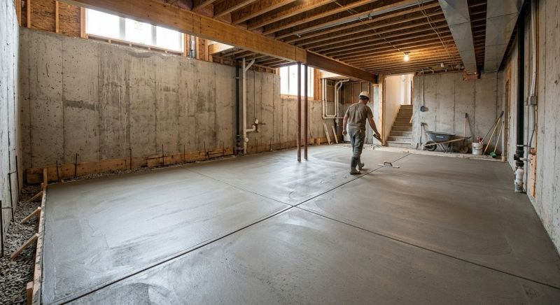 Basement Concrete Installation in Briarcliff Manor, NY