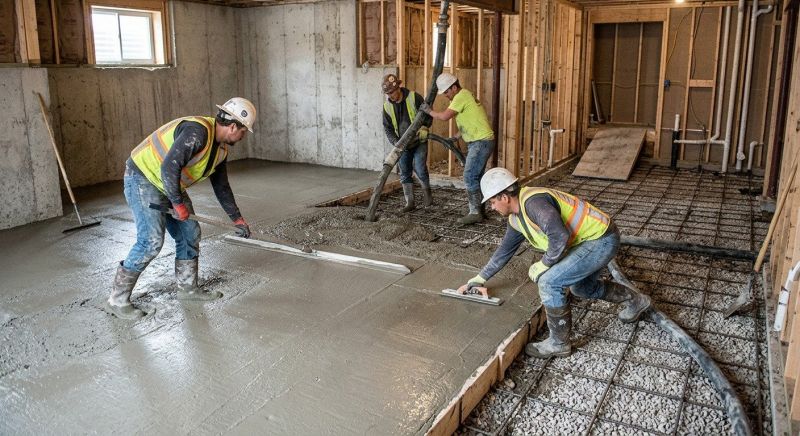 Basement Concrete Installation in Paramus, NJ