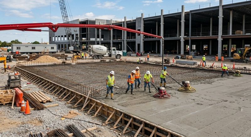 Commercial Slab Installation in Fairfield, NJ