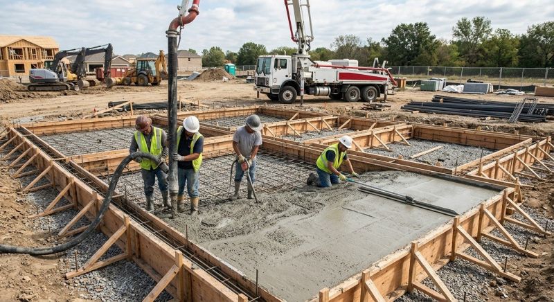 Foundation Wall Pouring in Boonton, NJ