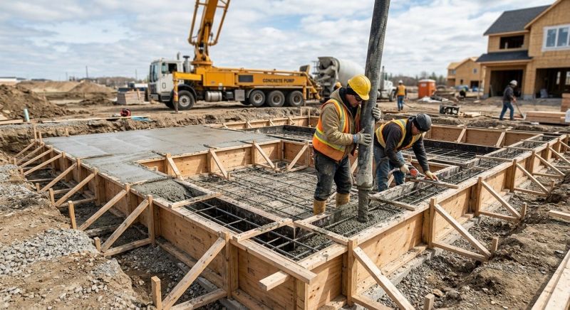 Foundation Wall Pouring in Caldwell, NJ