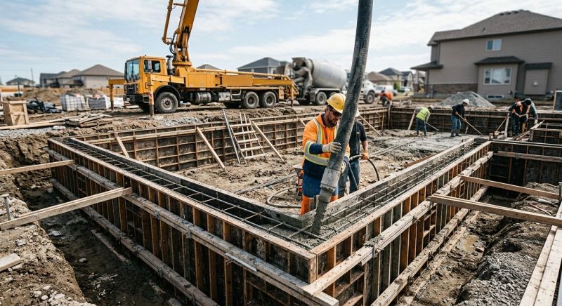 Foundation Wall Pouring in Caldwell, NJ