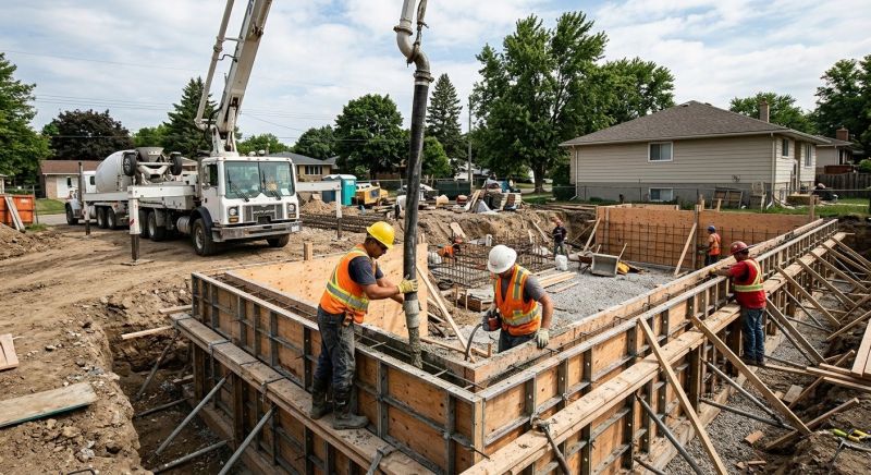 Foundation Wall Pouring in Hillside, NJ