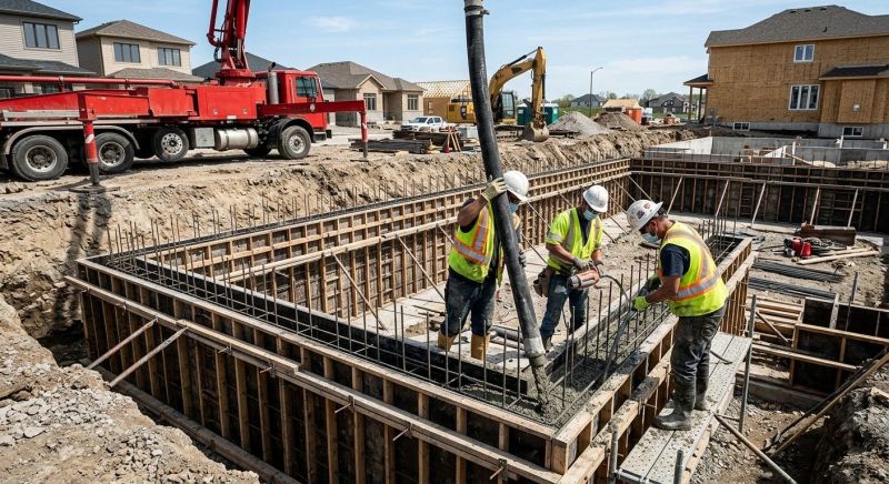Foundation Wall Pouring in Montrose, NY
