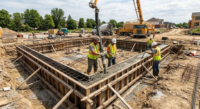 Foundation Wall Pouring in Ozone Park, NY